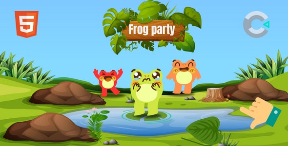 Frog Party – HTML5 – Construct 3 – Multiplayers