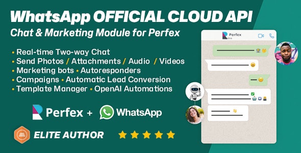 WhatsApp Official Cloud API Chat & Marketing module for Perfex CRM 1.5.1