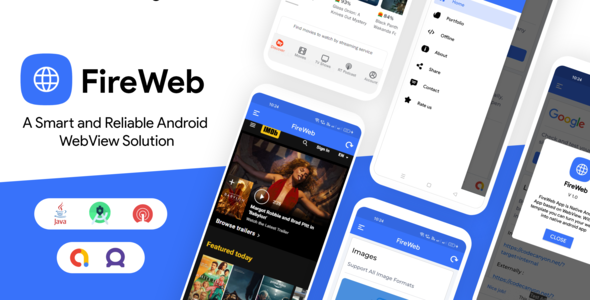 FireWeb – Android WebView App with Admob Ads