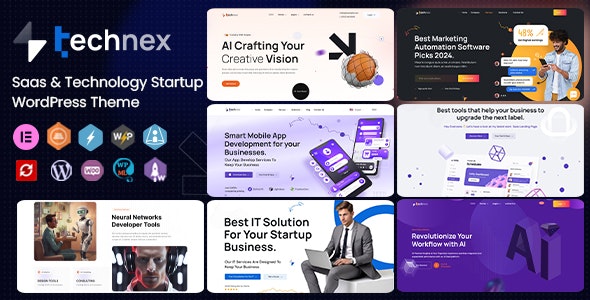 Technex – Technology & Software WordPress Elementor Theme