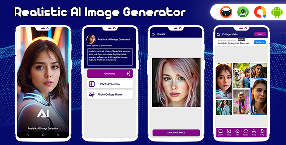 Realistic AI Image Generator, AI Art Generator, Fast AI Art Generator, Photo Editor/AI Art