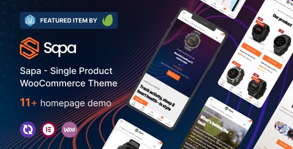 Sapa – Product Landing Page WooCommerce Theme