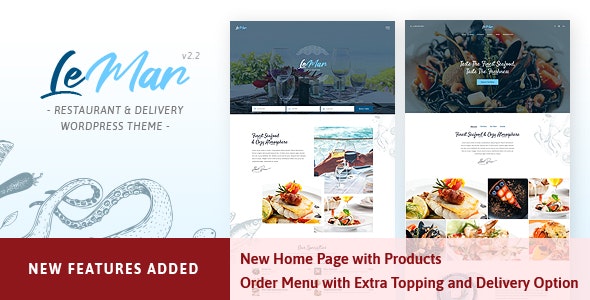 LeMar – Seafood Restaurant WordPress Theme