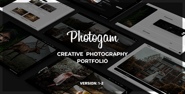 Photogam – Creative Photography Portfolio Template