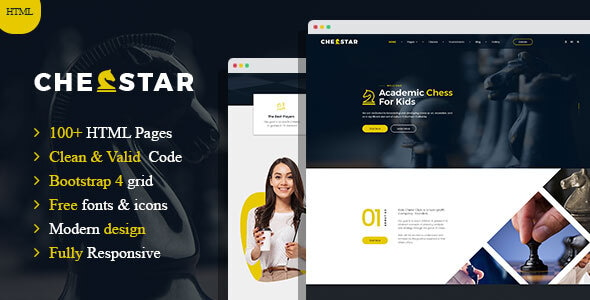 Chesstar – Chess Club and Personal Trainer HTML Template