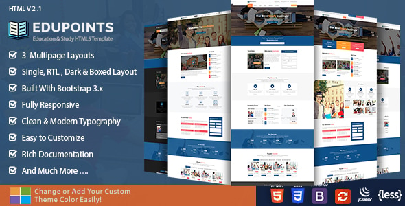 Edupoints – Education HTML Template