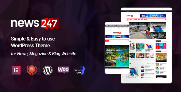 News247 – News Magazine WordPress Theme