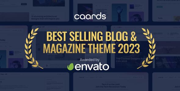 Caards – Modern Blog & Magazine WordPress Theme with Dark Mode