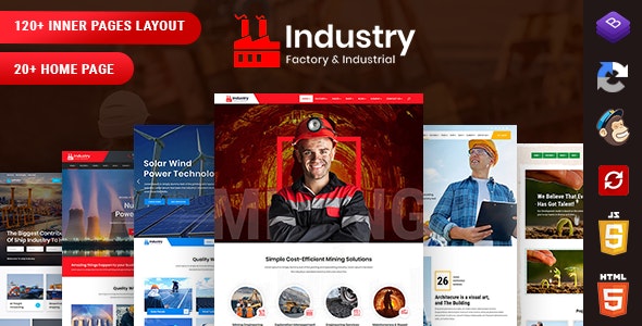 Industry – Factory & Industrial Template + RTL Ready