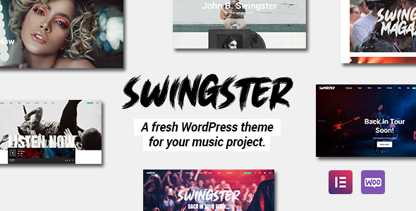 Swingster – Elementor Music WordPress Theme