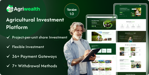 AgriWealth – Agricultural HYIP Investment Solution