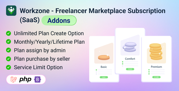 Workzone – Freelancer Marketplace Subscription (SaaS) Plugin