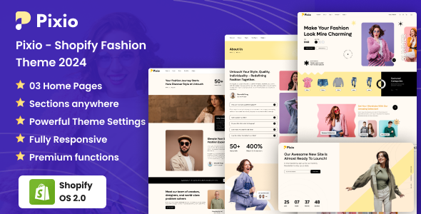 Pixio – Shopify Theme for Fashion