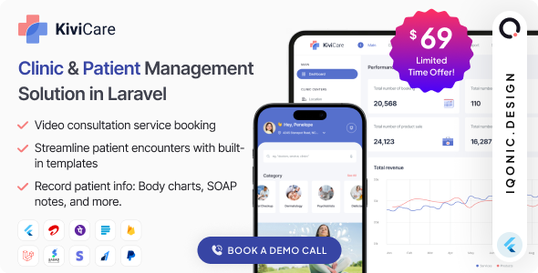 KiviCare – Clinic Management System | Laravel & Flutter 1.3.1