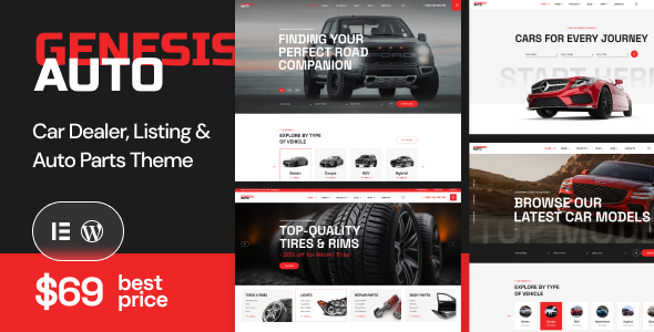 GenesisAuto – Car Dealer &  React Listing WordPress Theme