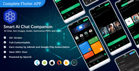 Smart AI Chat Companion: Complete Flutter Application