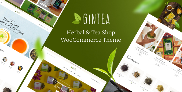 GinTea – Herbal & Tea Shop WooCommerce Theme