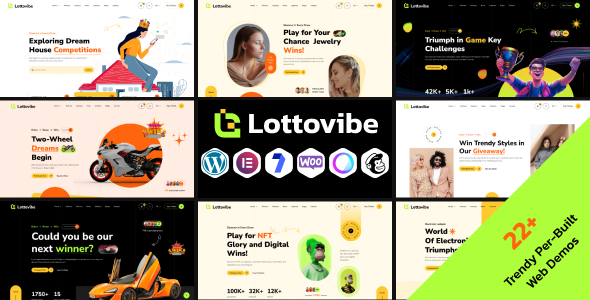 Lottovibe – Online Lotto & Lottery Giveaways WordPress Theme