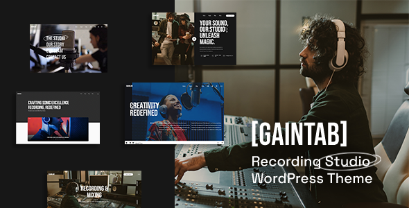 Gaintab – Music Recording Studio WordPress Theme