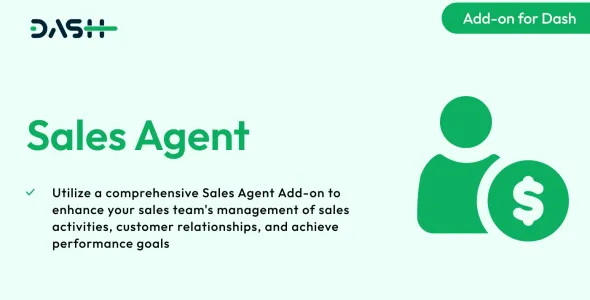 Sales Agent – Dash SaaS Add-on 3.5