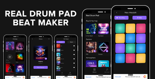 Real Drum Pad Beat Maker with AdMob Ads Android