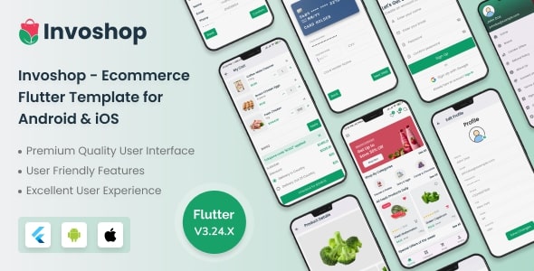 Invoshop – Ecommerce Flutter Template for Android & iOS