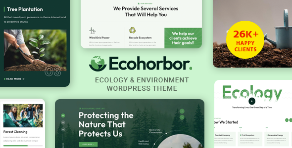 Ecohorbor – Ecology & Environment WordPress Theme