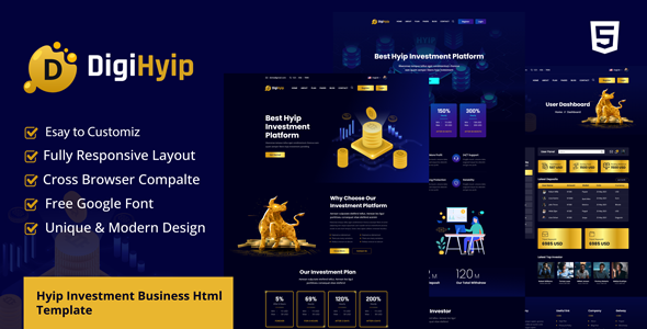 DigiHyip – Hyip Investment Business HTML Template