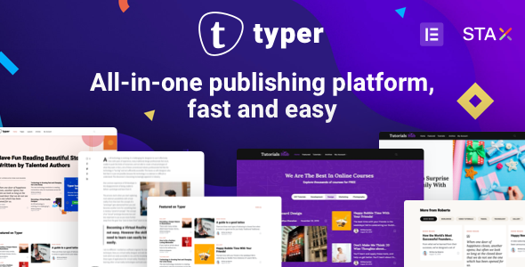 Typer – Multi Author Publishing WordPress Theme