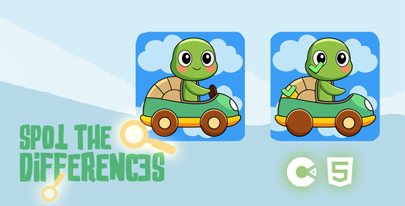 Spot the 5 differences – HTML5 Educational Game – Construct 3