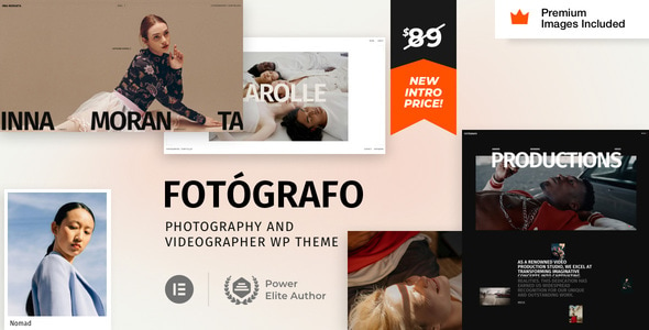 Fotógrafo – Photography Videographer WordPress Theme