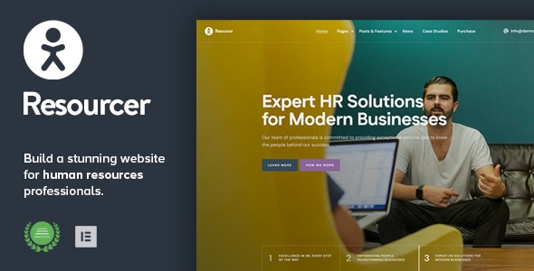 Resourcer – Human Resources WordPress Theme