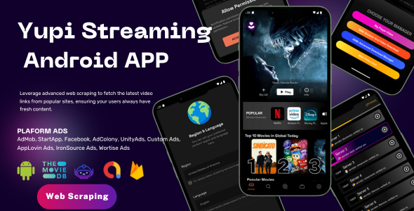 YupiStream Pro – TV & Movie Scraper Android App