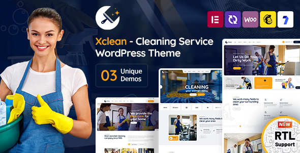 Xcleen – Cleaning Services WordPress Theme 2.0