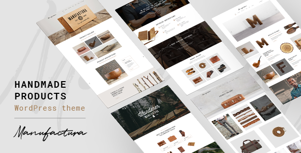 Manufactura – Handmade Crafts, Artisan, Artist WordPress Theme